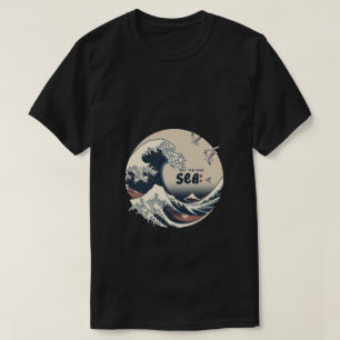 let tor tour sea Japanese wave print design T-Shirt