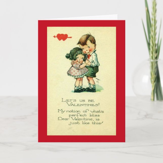 Let Us Be Valentines Holiday Card (Front)