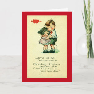 Let Us Be Valentines Holiday Card