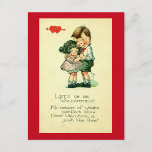 Let Us Be Valentines Holiday Postcard