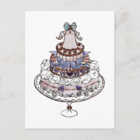 Let Us Eat Cake ~ Postcard / Invitations