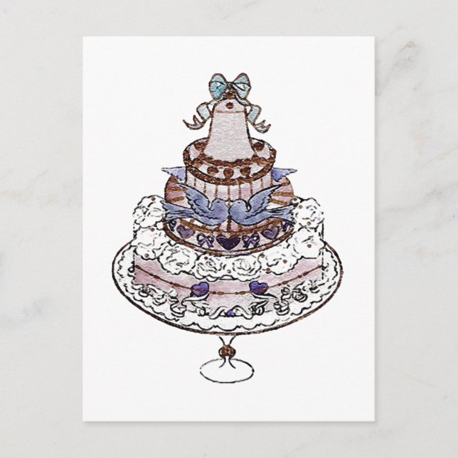 Let Us Eat Cake  ~ Postcard / Invitations (Front)