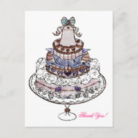 Let Us Eat Cake  ~ Postcard / Invitations