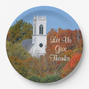"Let Us Give Thanks" Paper Plate