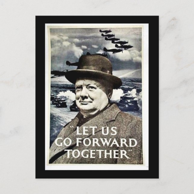 Let Us Go For War Postcard (Front)