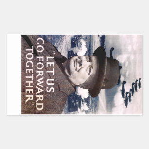 Let Us Go Forward Together Rectangular Sticker