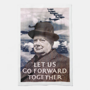 Let Us Go Forward Together Tea Towel