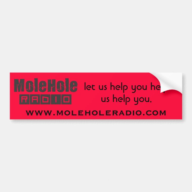 let us help bumper sticker (Front)