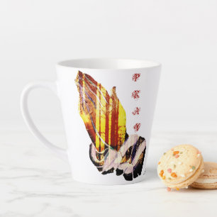"Let Us Pray" Latte Mug