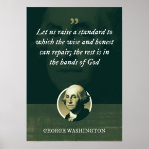 Let us raise a standard to which the wise poster