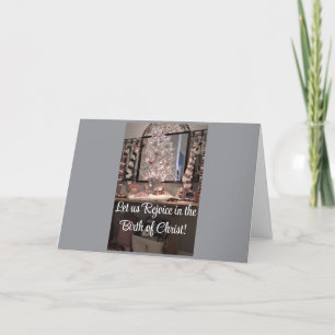Let us Rejoice in Christ, Folded Greeting Card