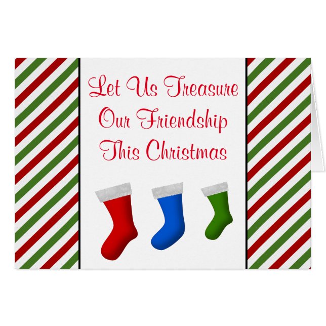 Let Us Treasure Our Friendship This Christmas (Front Horizontal)