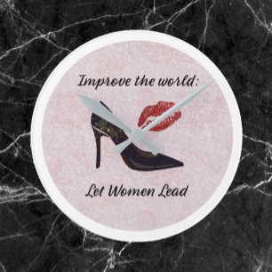 Let Women Lead Acrylic Wall Clock