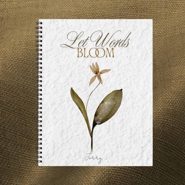 Let Words Bloom Pressed Flower Journal for Writers (Creator Uploaded)