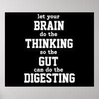 Let your brain think Poster