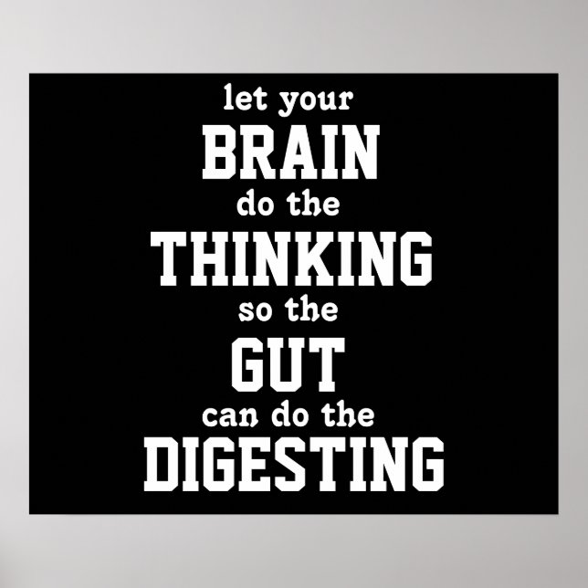 Let your brain think Poster (Front)