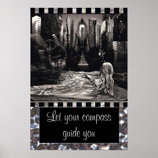 Let your compass guide you  Customizable (Poster) Poster (Front)