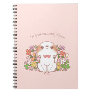 Let your creativity bloom Mochi and Flowers Notebook