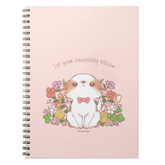 Let your creativity bloom Mochi and Flowers  Notebook