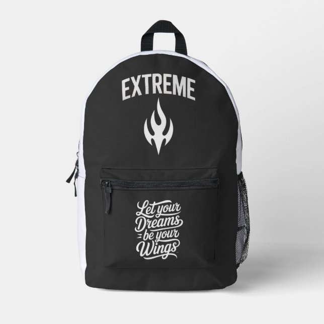 Let your Dreams be your Wings Printed Backpack (Front)
