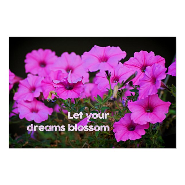 Let Your Dreams Blossom Poster (Front)