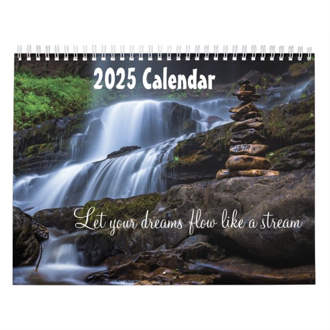Let your dreams flow like a stream 2025 calendar (Cover)