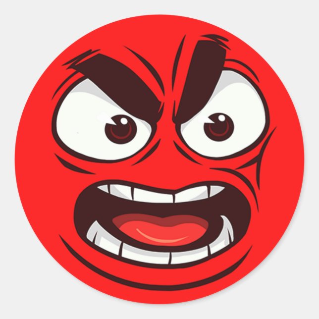  Let your emotions run wild with this bold and vib Classic Round Sticker (Front)