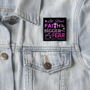 Let Your FAITH Be BIGGER 15 Cm Square Badge
