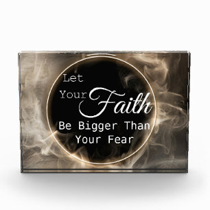 Let Your Faith Be Bigger Than Your Fear Photo Block