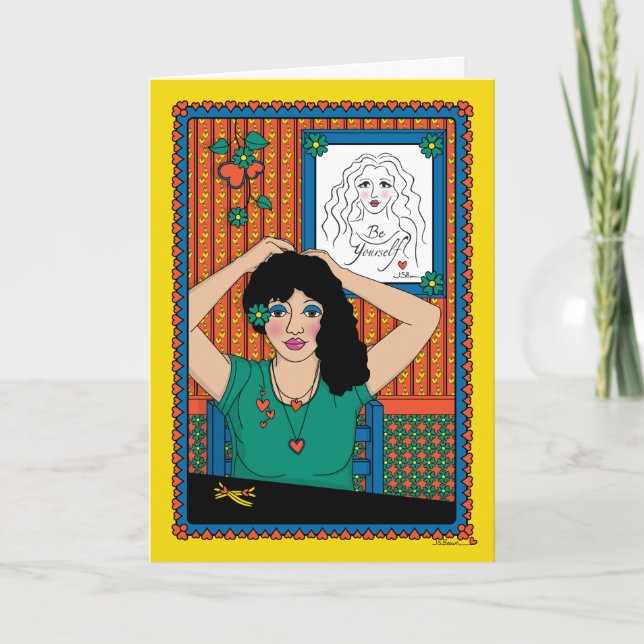 Let Your Hair Down_B_Greeting Card (Front)