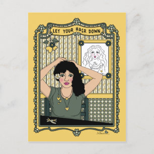 Let Your Hair Down_C_ Postcard