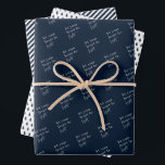 Let Your Heart Be Light Blue Christmas Wrapping Paper Sheet<br><div class="desc">Let Your Heart Be Light,  Navy Blue Christmas Wrapping Paper Sheets.</div>