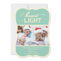 Let your heart be light - green and cream