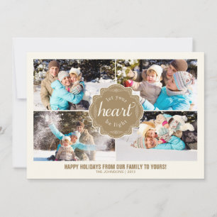 Let Your Heart Be Light Holiday Photo Card