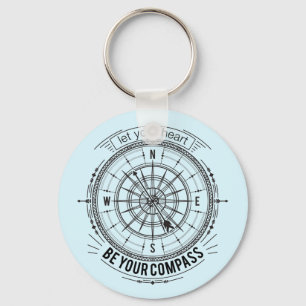 Let Your Heart Be Your Compass Key Ring