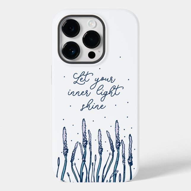 LET YOUR INNER LIGHT SHINE RELIGION FAITH QUOTE Case-Mate iPhone CASE (Back)