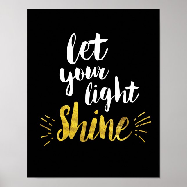 Let Your Light Shine Art Print (Front)