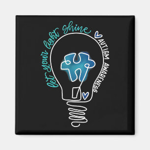 Let Your Light Shine Autism Awareness  Magnet