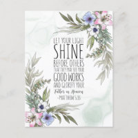 Let Your Light Shine Before Others, Matthew 5:16