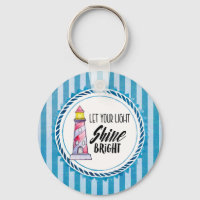 Let Your Light Shine Bright Lighthouse Typography