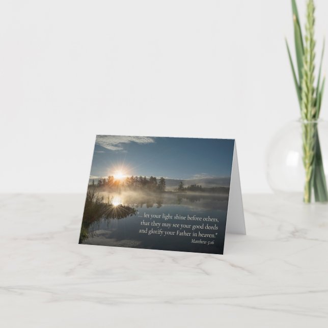 Let Your Light Shine Card (Front)