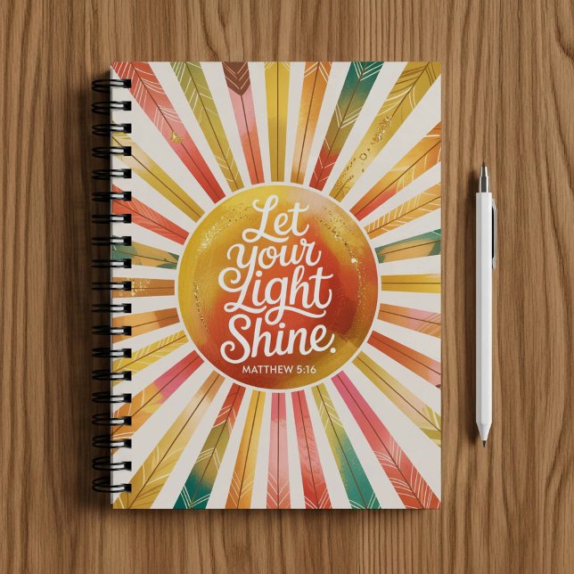 Let your light shine, Christian faith notebook  (Creator Uploaded)