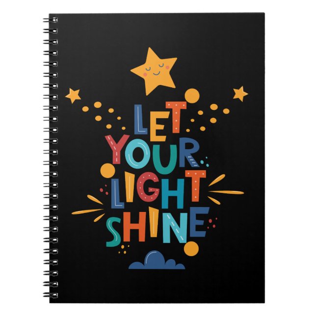 Let Your Light Shine Inspiration Notebook (Front)