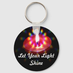 Let Your Light Shine keychain
