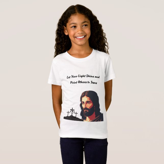 Let Your Light Shine Kid's  T-Shirt (Front Full)