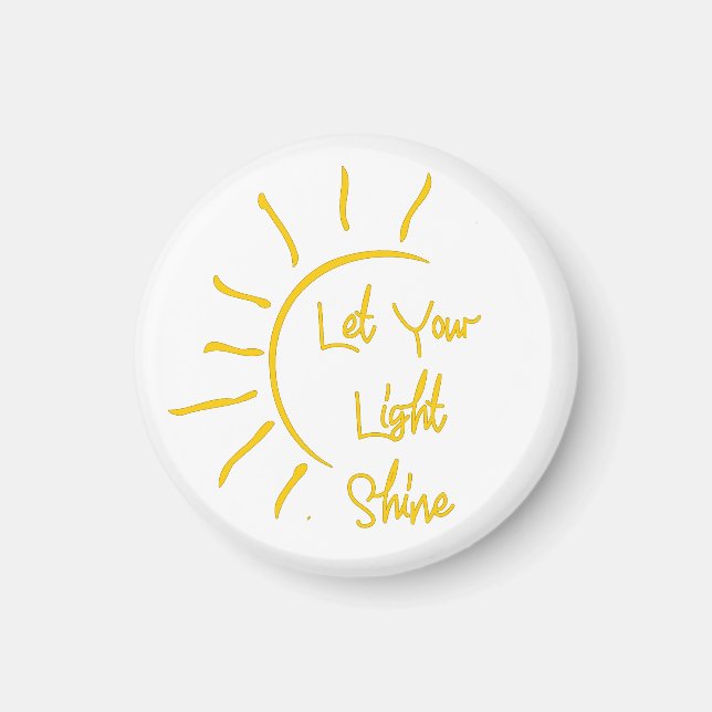 Let your light shine magnet (Front)