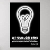 Let Your Light Shine Matthew 5:16 Bible Verse