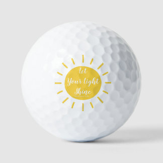 Let Your Light Shine Matthew 5:16 Golf Balls