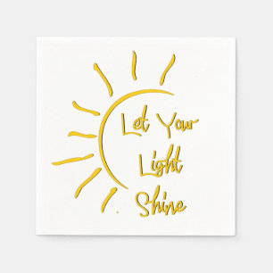 Let your light shine napkin