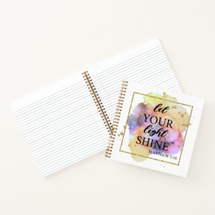 Let your light shine notebook